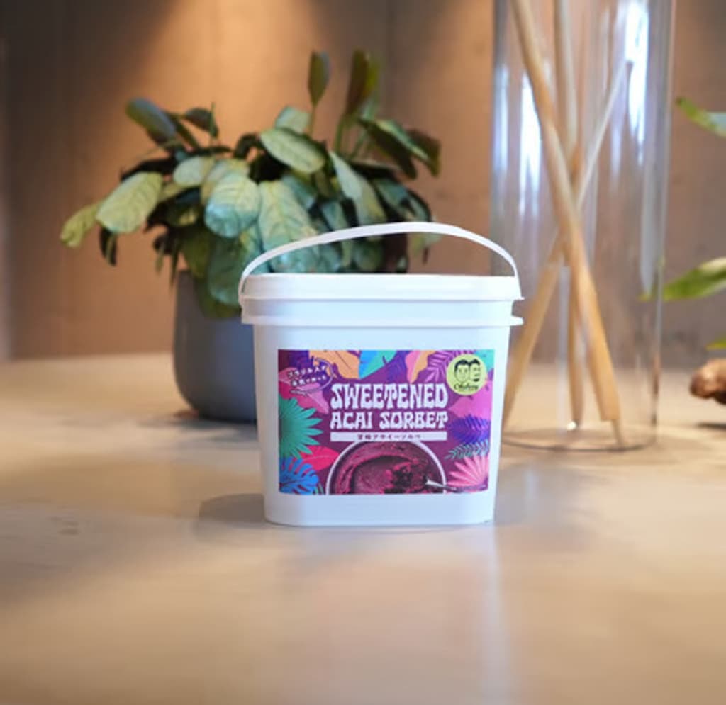 Okaberry アサイーソルベ　アイスクリーム　3.2kg (ブラジル現地産）｜株式会社Okaberry